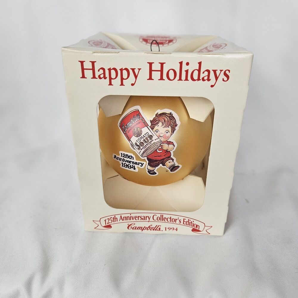 1994 Campbells Soup 125th Anniversary Collector Edition Christmas Tree Ornament